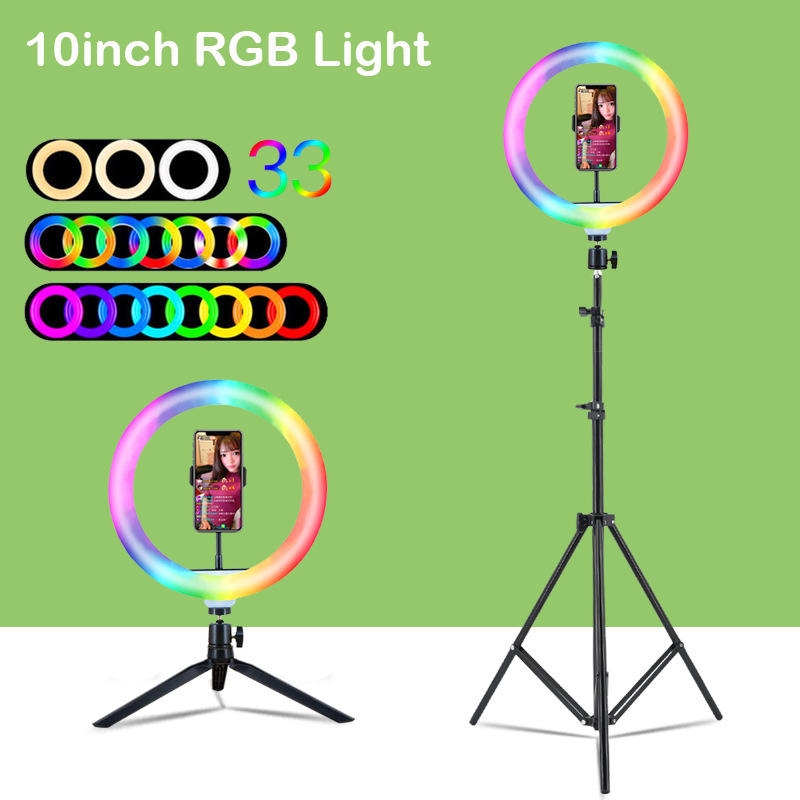 Photography Lighting Rgb - 10-calowa (26 cm) lampa pierścieniowa RGB