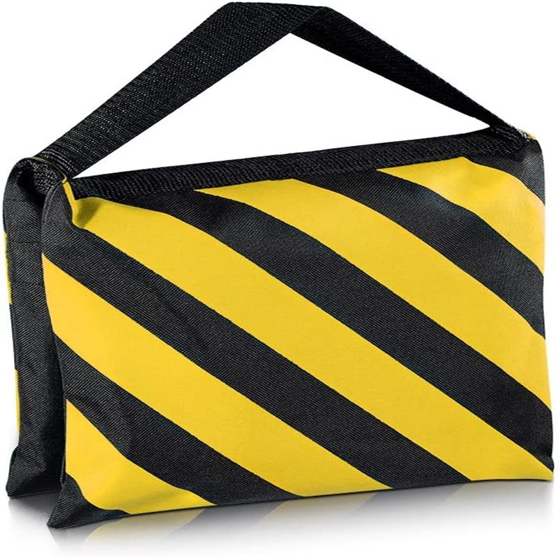 Light Stand Sandbag - Nowa torba obciążeniowa żółto-czarna, wytrzymałe worki