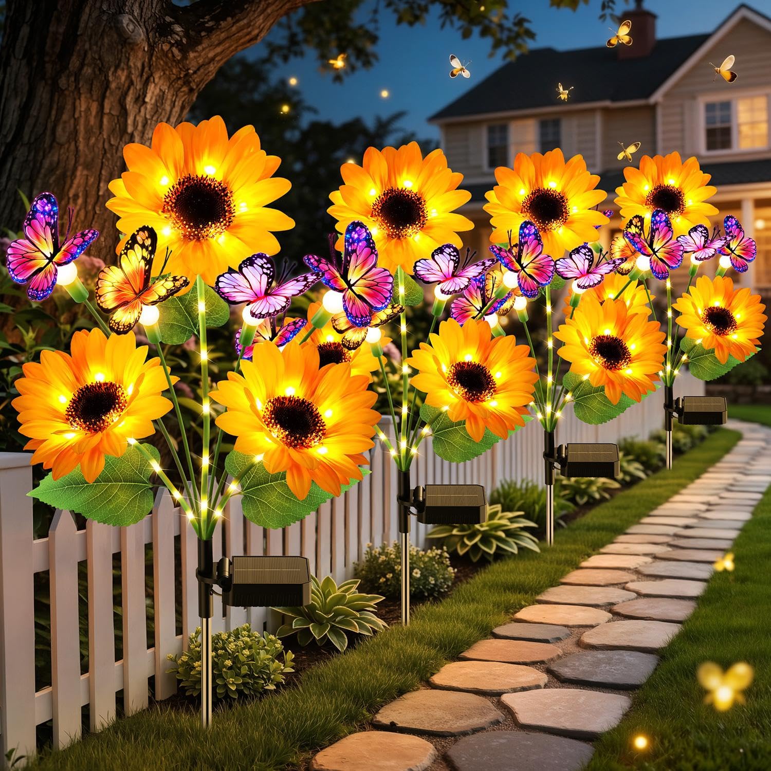 Flower Photography Led Lighting Pack - Solarne lampki ogrodowe, dekoracje zewnętrzne, ulepszone