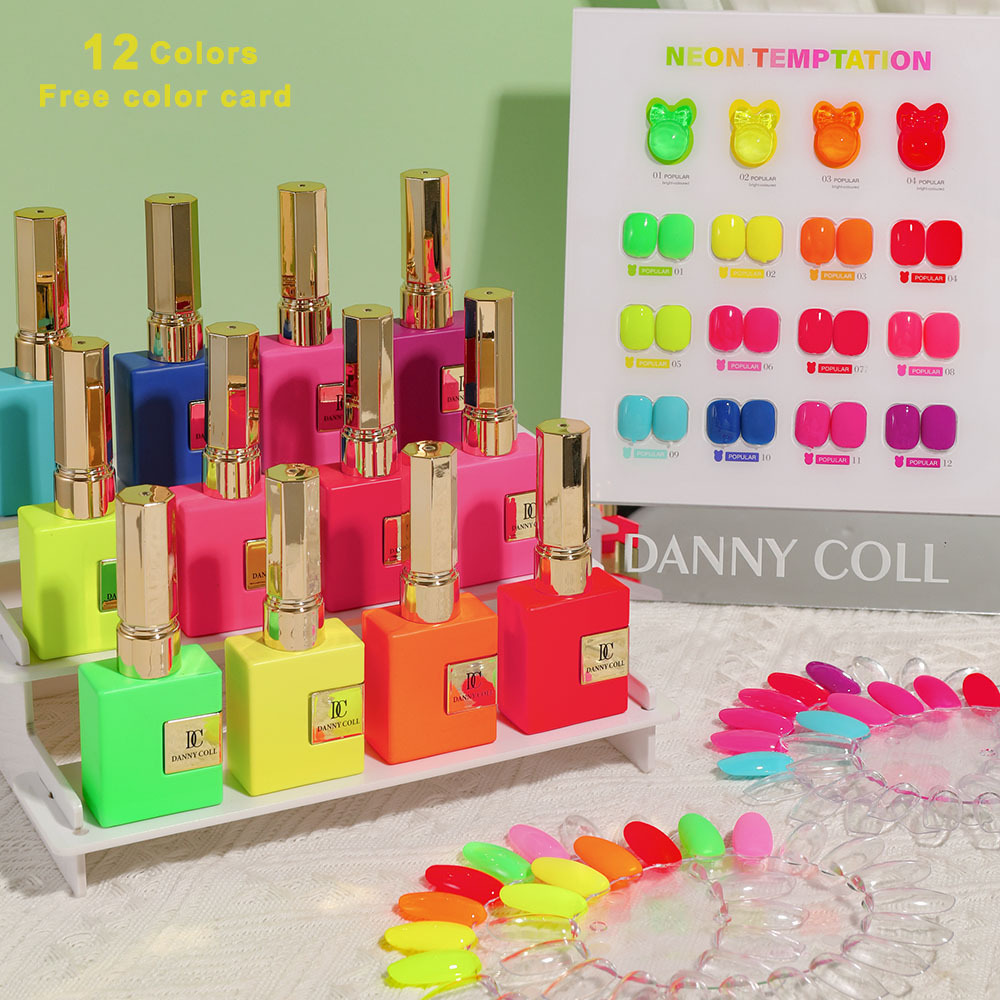 Coloured Gel Set - Wiosna Lato Kolorowy Fluorescencja Żelowy Zestaw