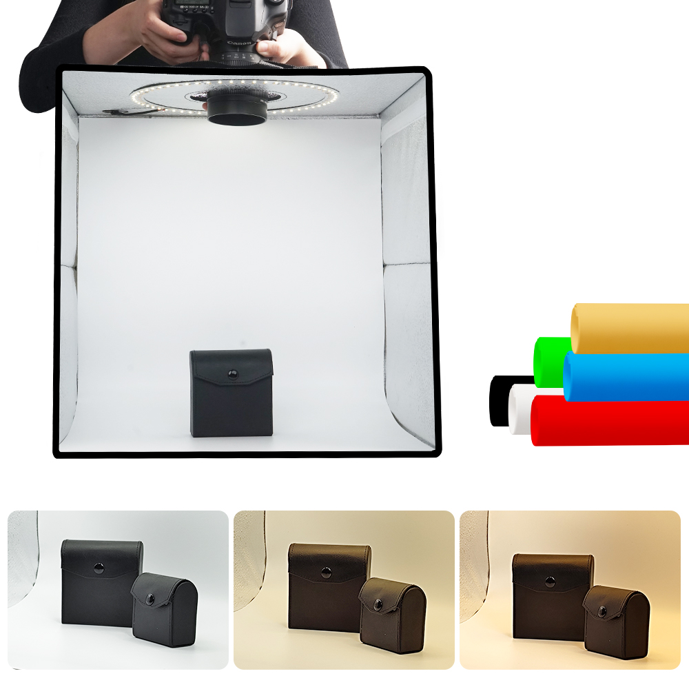 Photography Lighting Case - Lightdow Ściemnialna Fotobudka LED Zestaw do