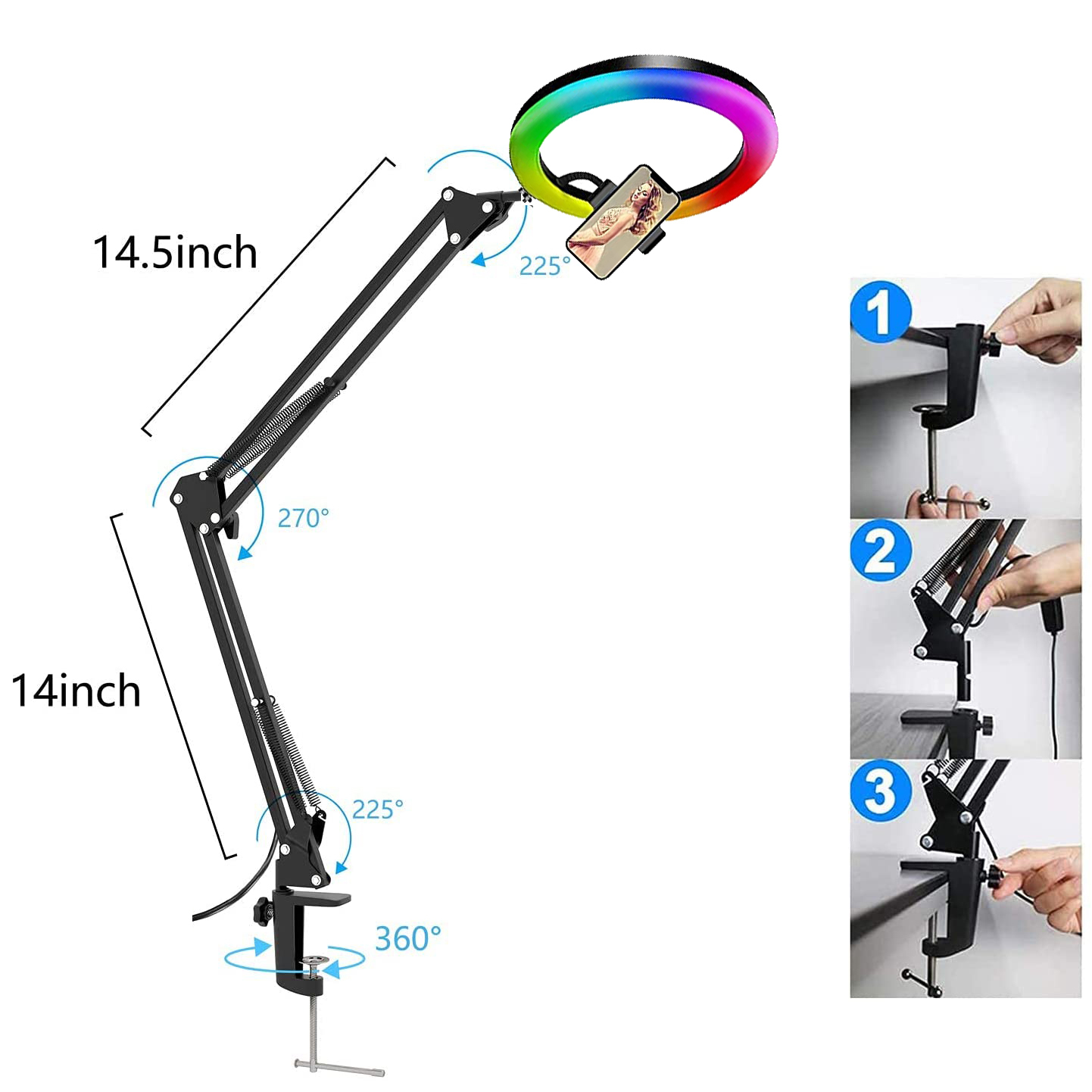 Lampa Pierścieniowa RGB do Sel – Photography Mobile Lighting recenzja i cena