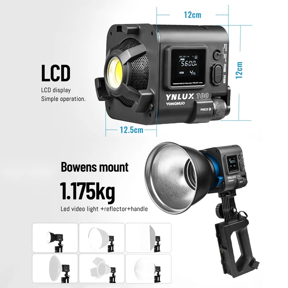 YONGNUO YNLUX100 100W 3200K-56 – Photography Of Lighting recenzja i cena