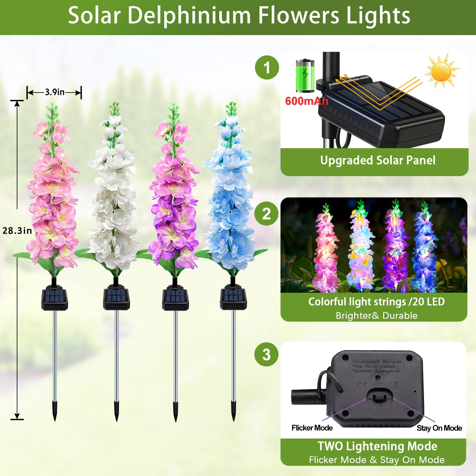 Solarne lampki ogrodowe, solar – Flower Photography Led Lighting Pack recenzja i cena