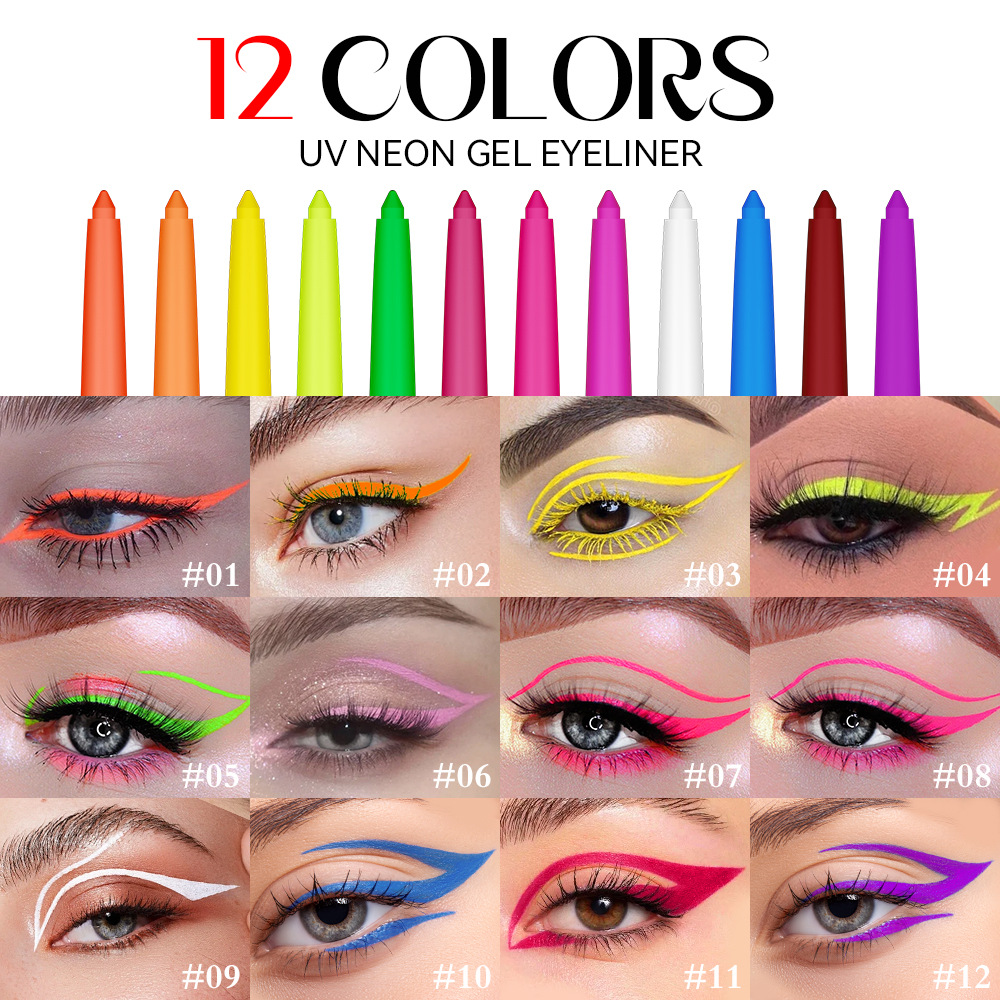 12 kolorów fluorescencyjnych e – Coloured Gel Set recenzja i cena