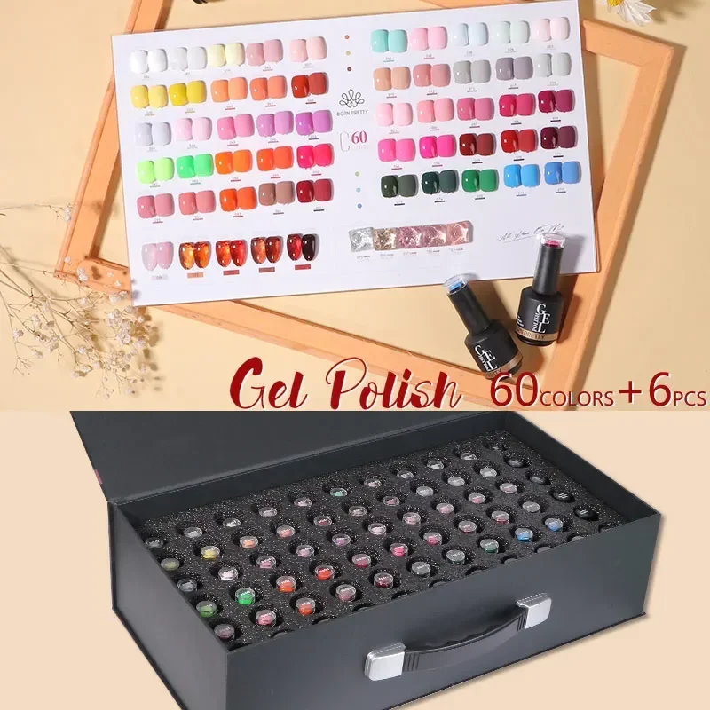 BORN PRETTY 60 Kolorów Profesj – Coloured Gel Set recenzja i cena