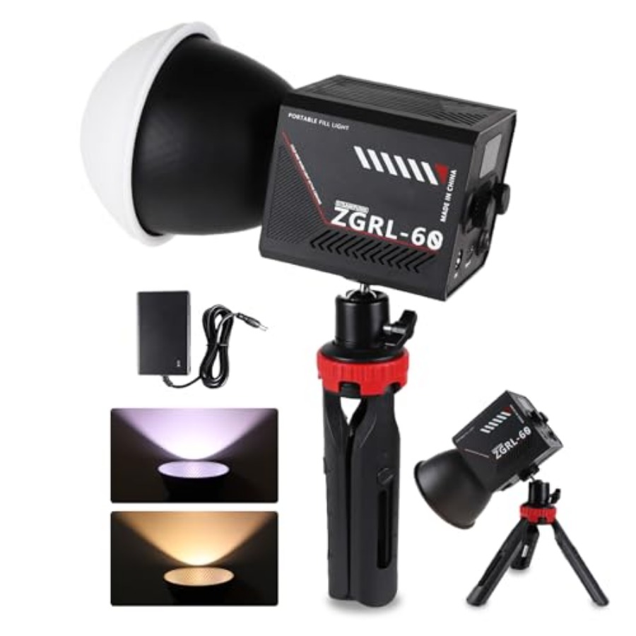 Przenośna lampa wideo LED COB  – Photography Lighting Spotlight recenzja i cena