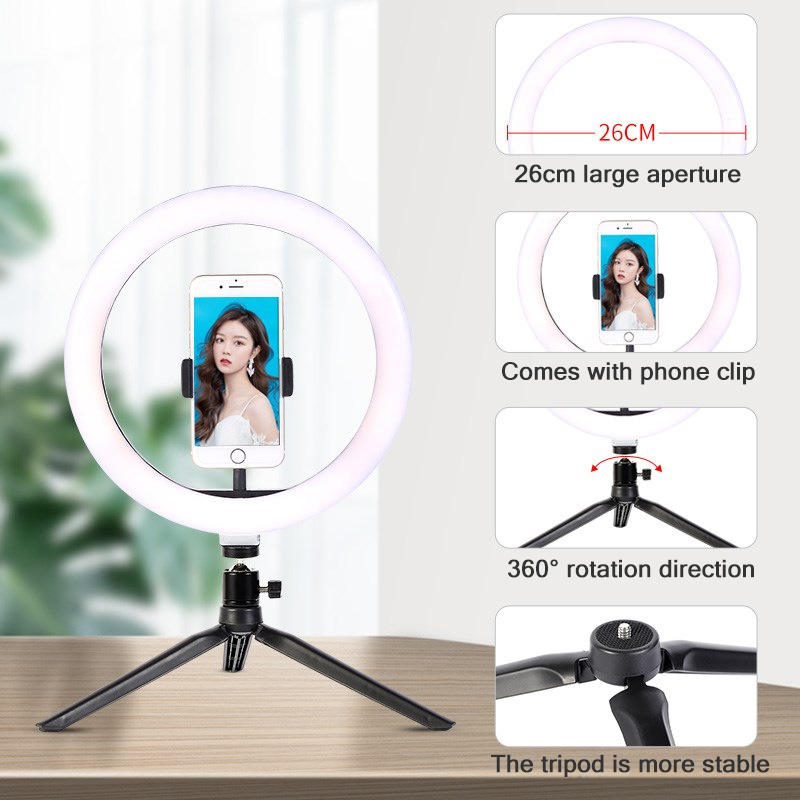 26cm 10-calowy pierścień LED d – Photography Lighting Spotlight recenzja i cena