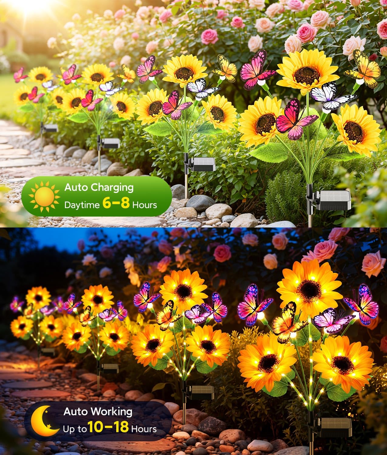 Solarne lampki ogrodowe, dekor – Flower Photography Led Lighting Pack recenzja i cena