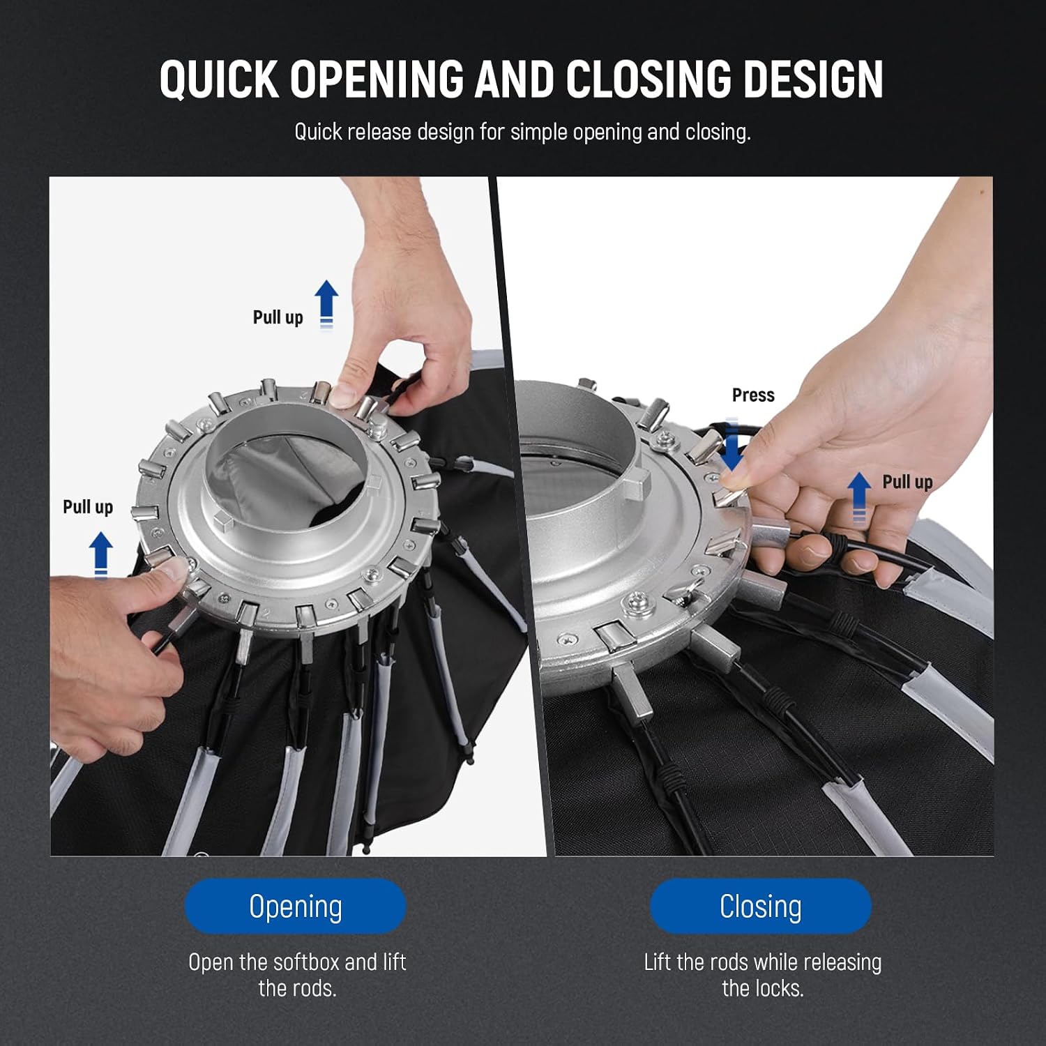 Softbox paraboliczny z mocowan – Photography Lighting Diffuser recenzja i cena