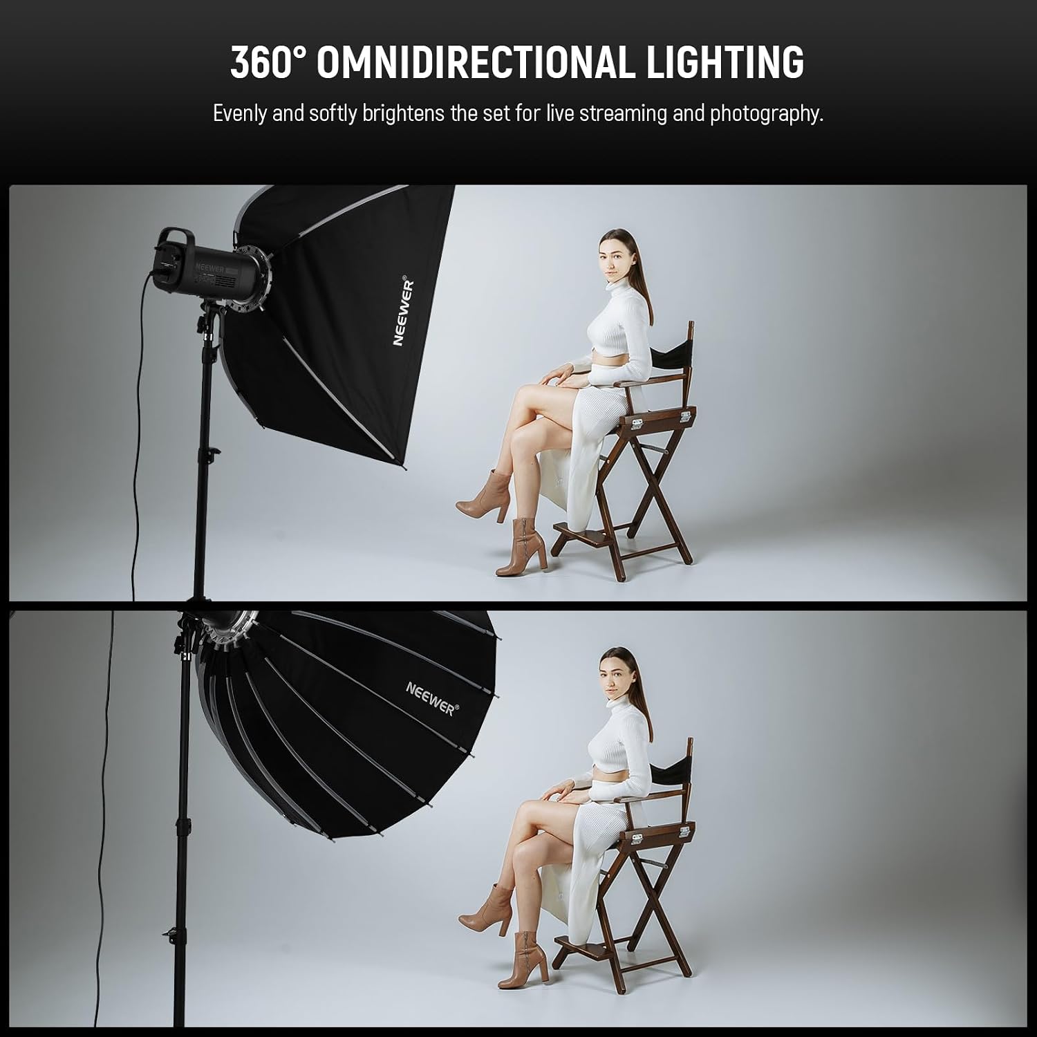 Softbox paraboliczny z mocowan – Photography Lighting Diffuser recenzja i cena